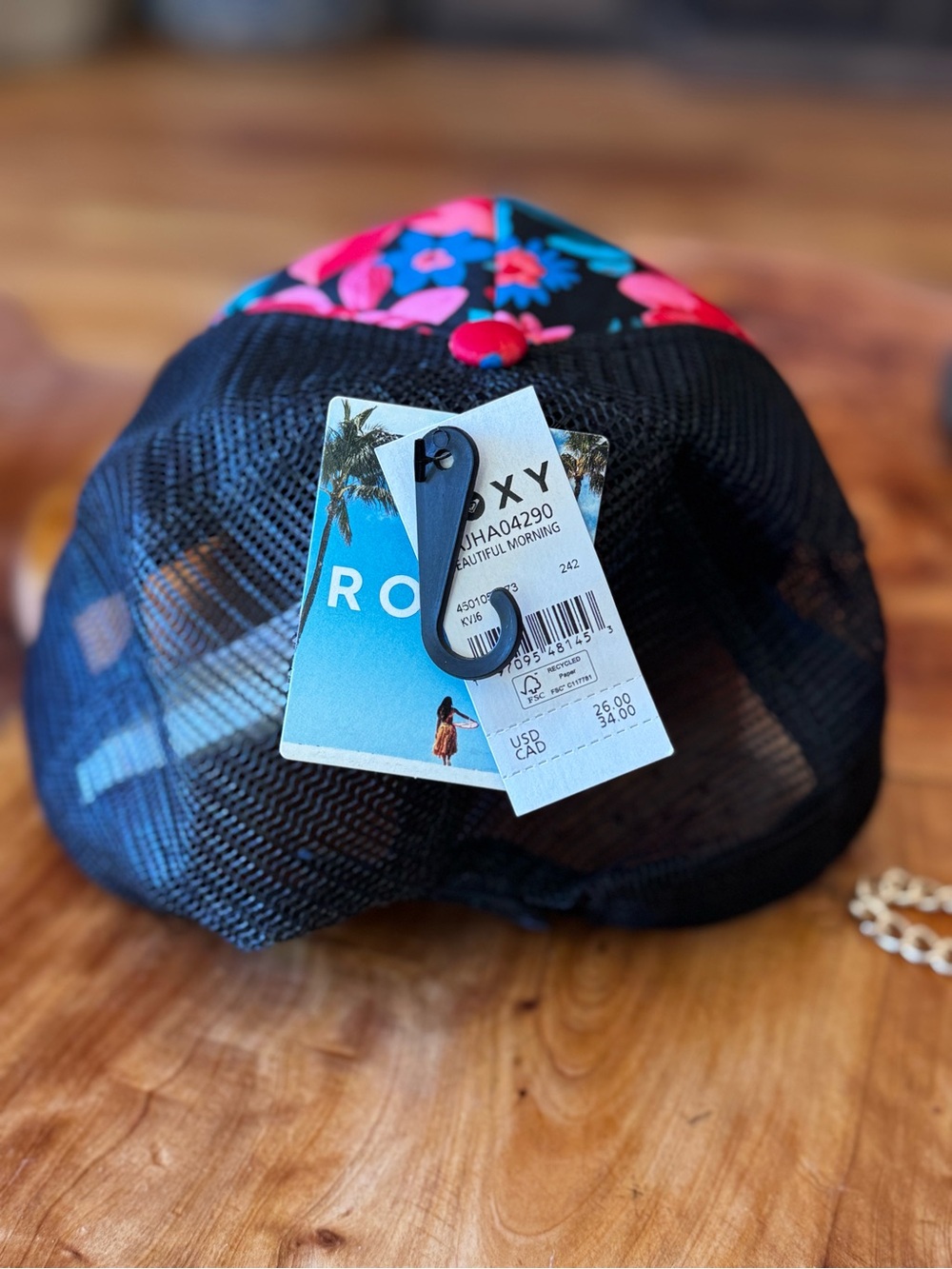 Roxy Women's Water Come Down Trucker hat 🌺💐🌷🌹🌸nwt - Picture 3 of 7